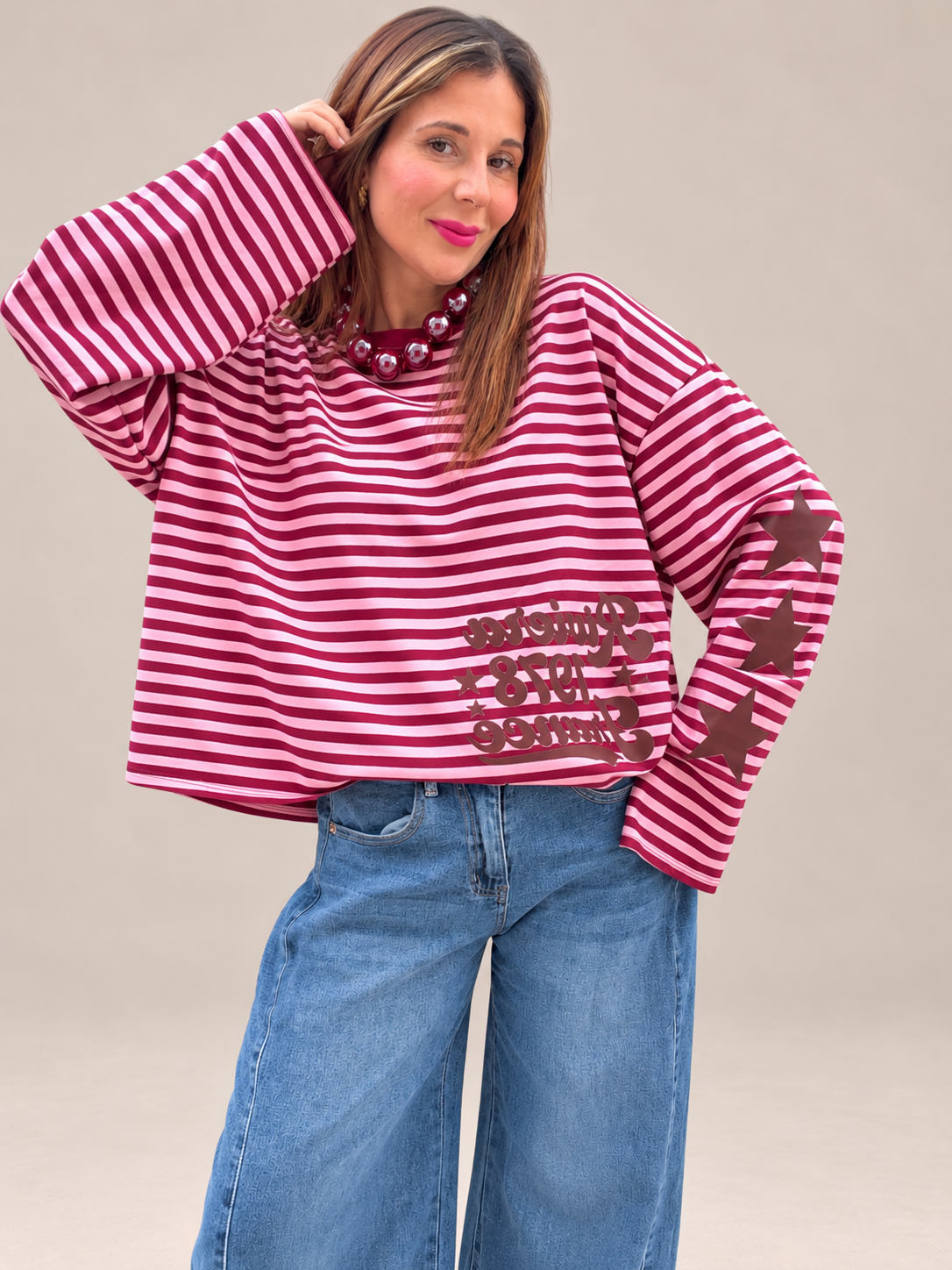 Sweat Riviera bordeaux