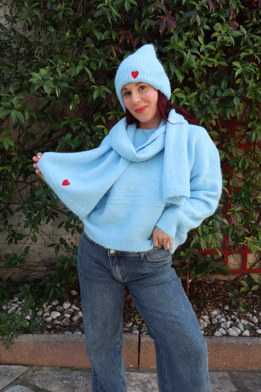 Lot écharpe pull bonnet