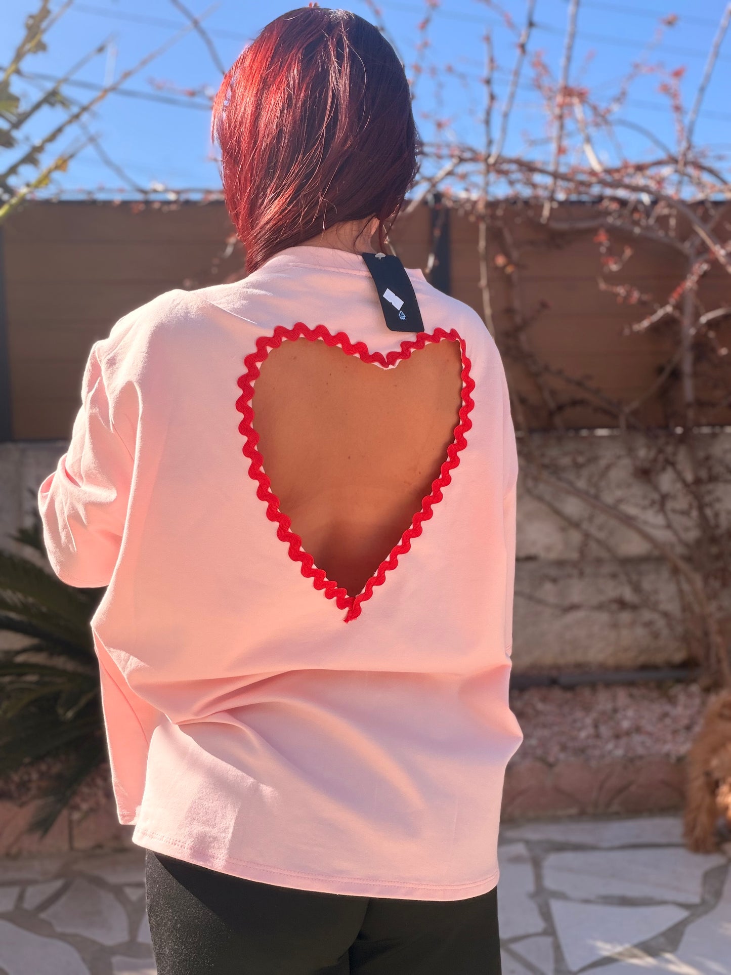 TEE shirt cœur rose