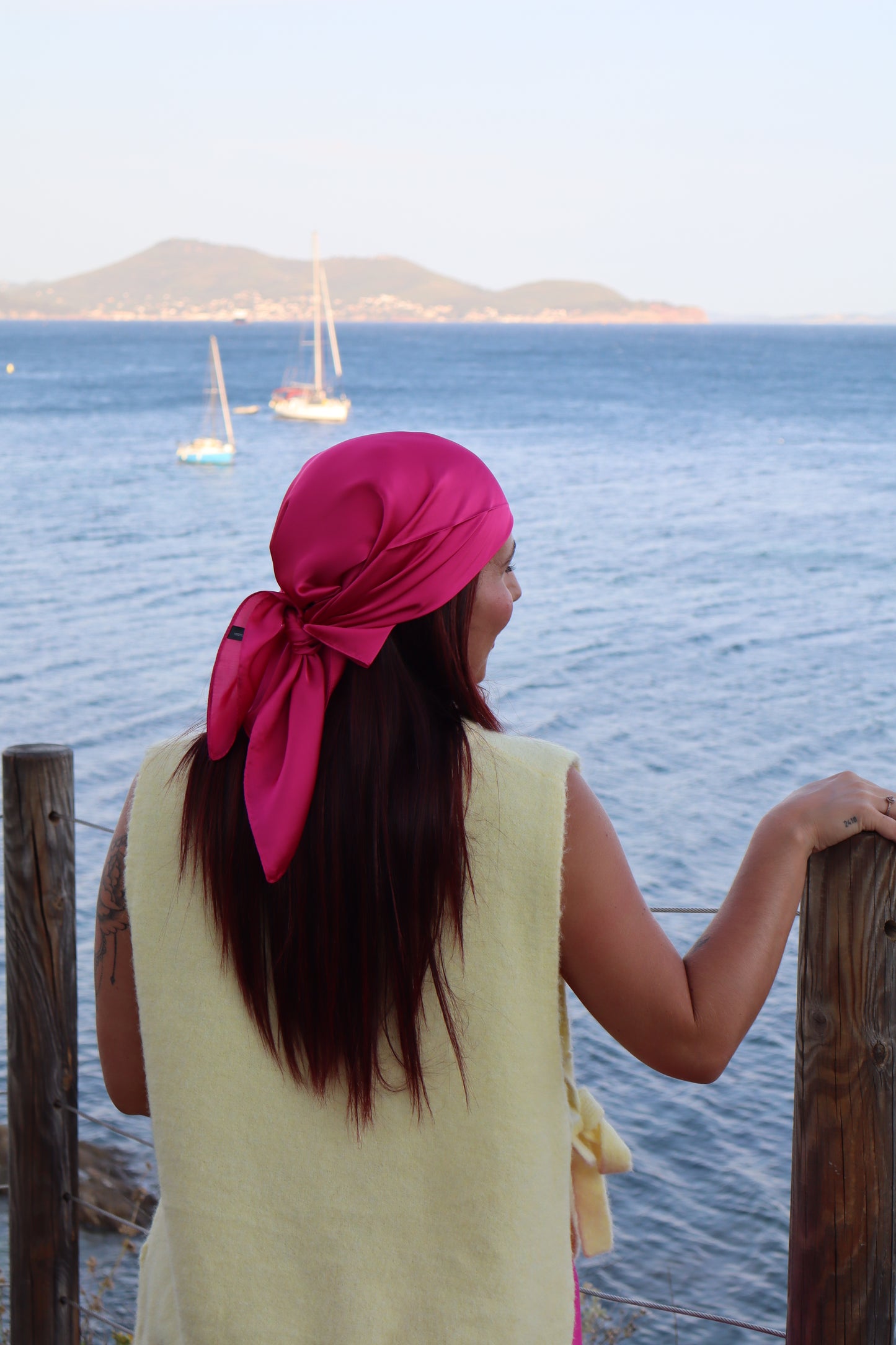 Foulard rose