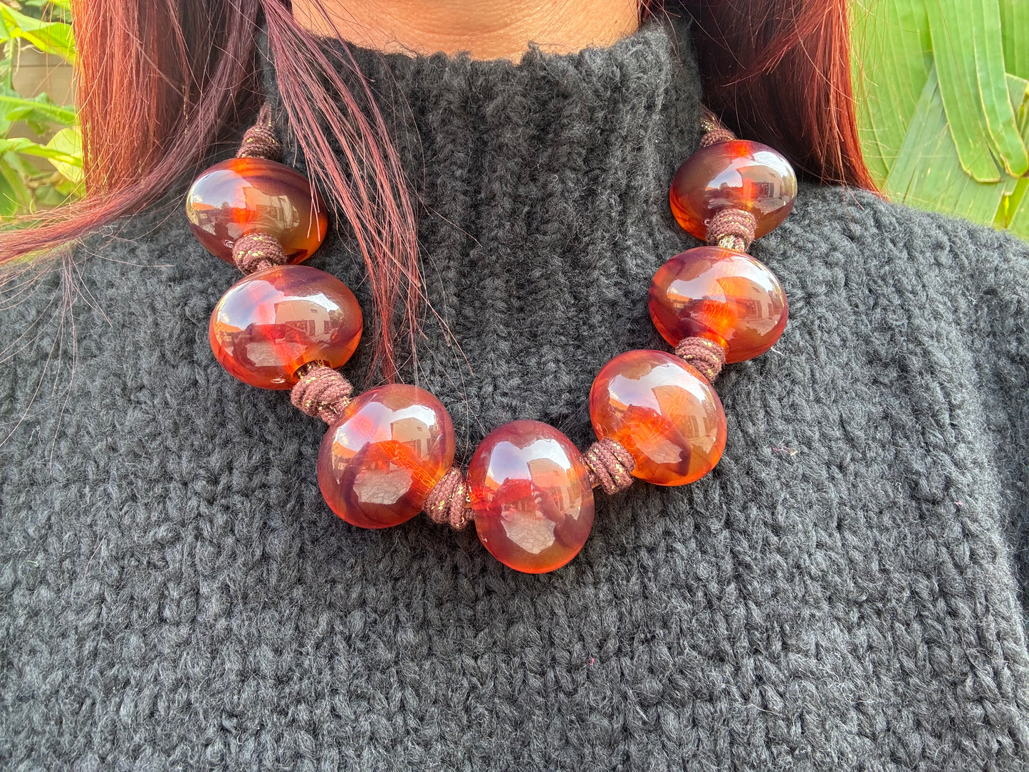 Collier ambre