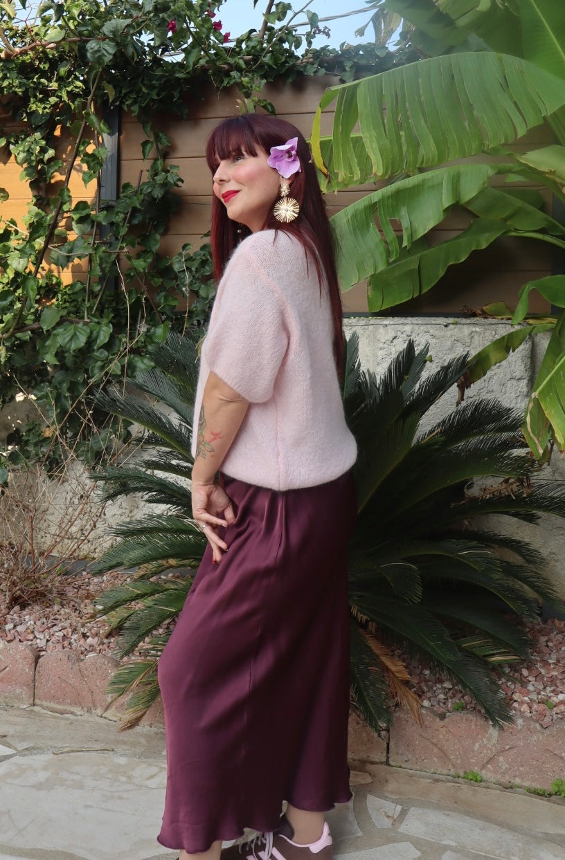 Jupe bordeaux