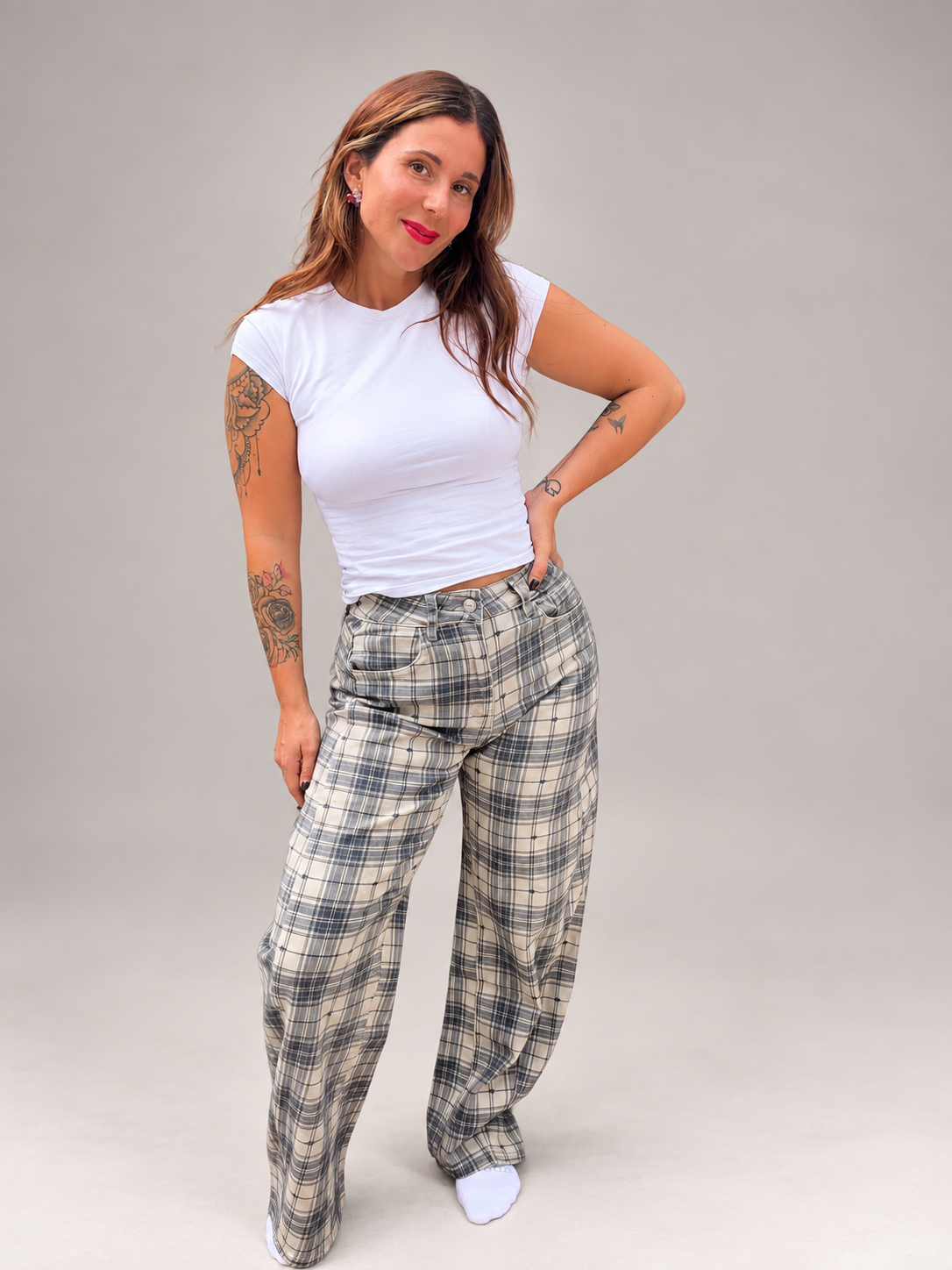 Pantalon carreaux