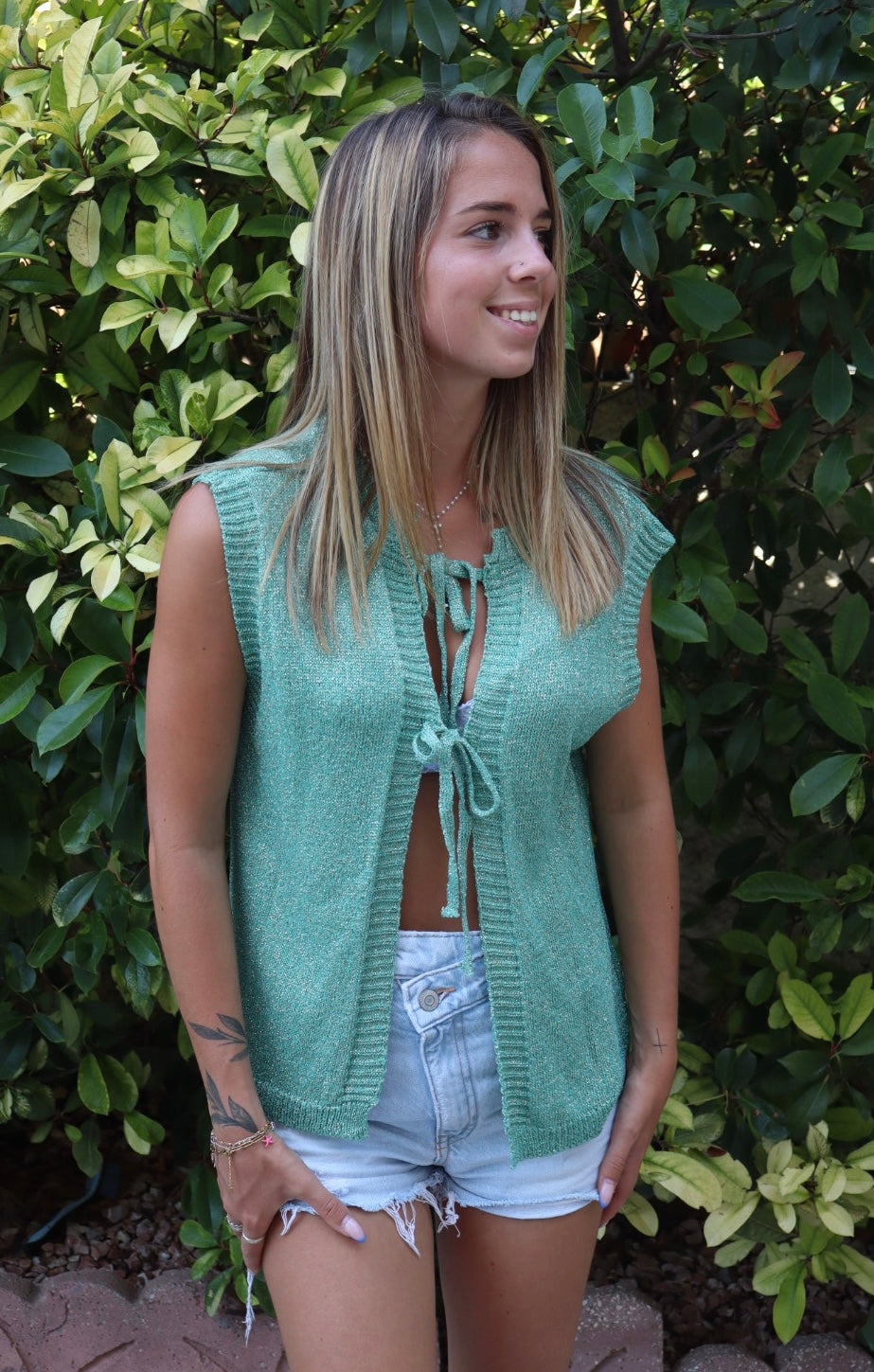 Gilet Julia vert