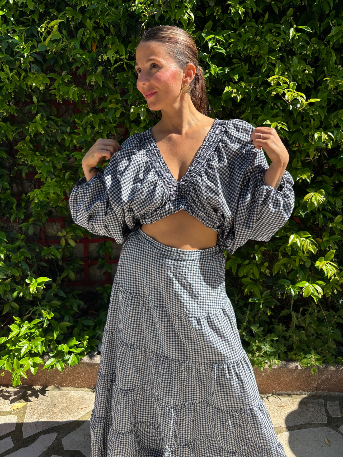 Ensemble Vichy Bleu