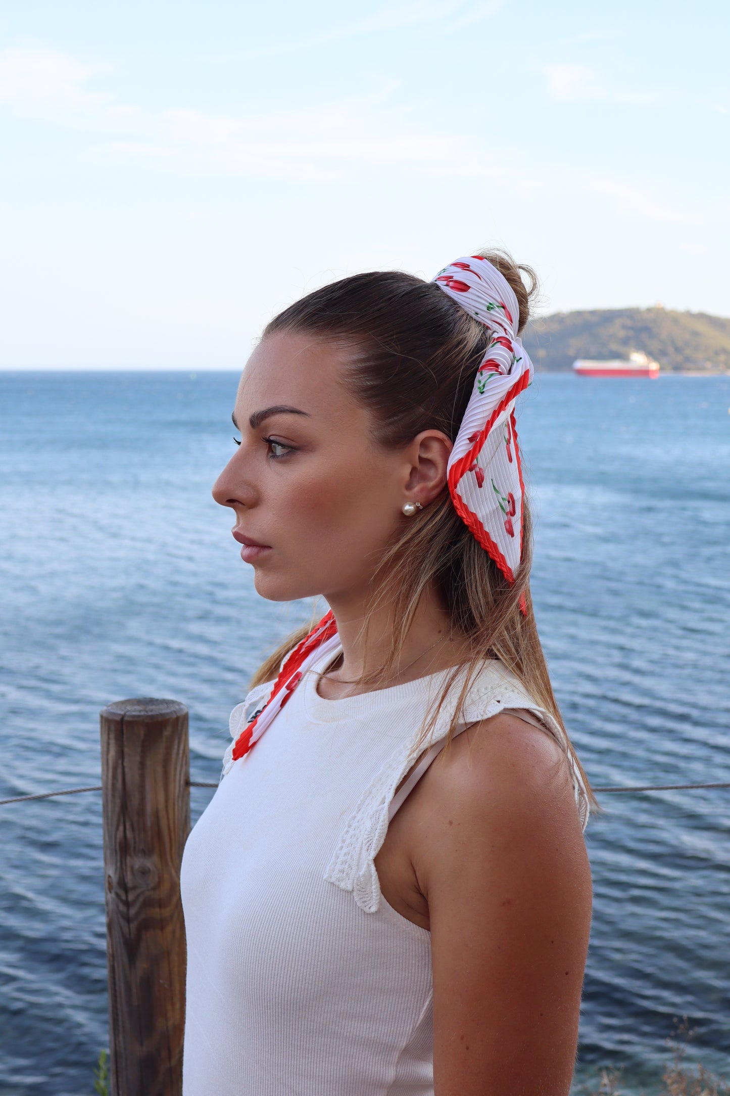 Foulard cerise
