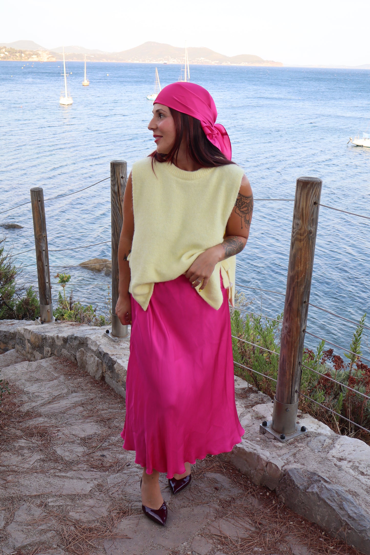 Foulard rose