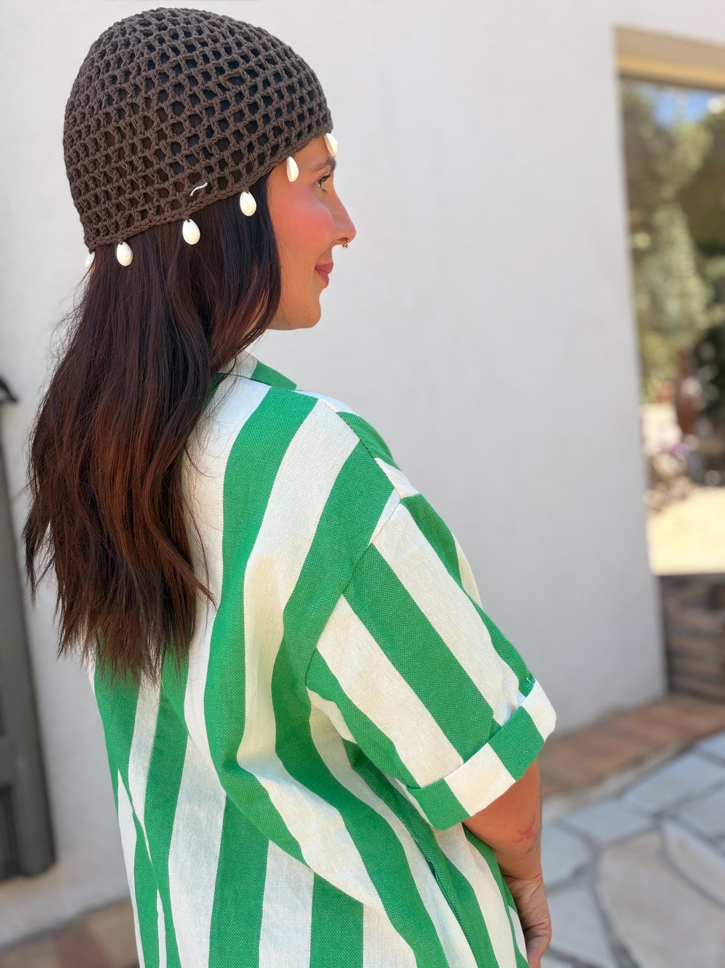 Bonnets crochets marron chocolat