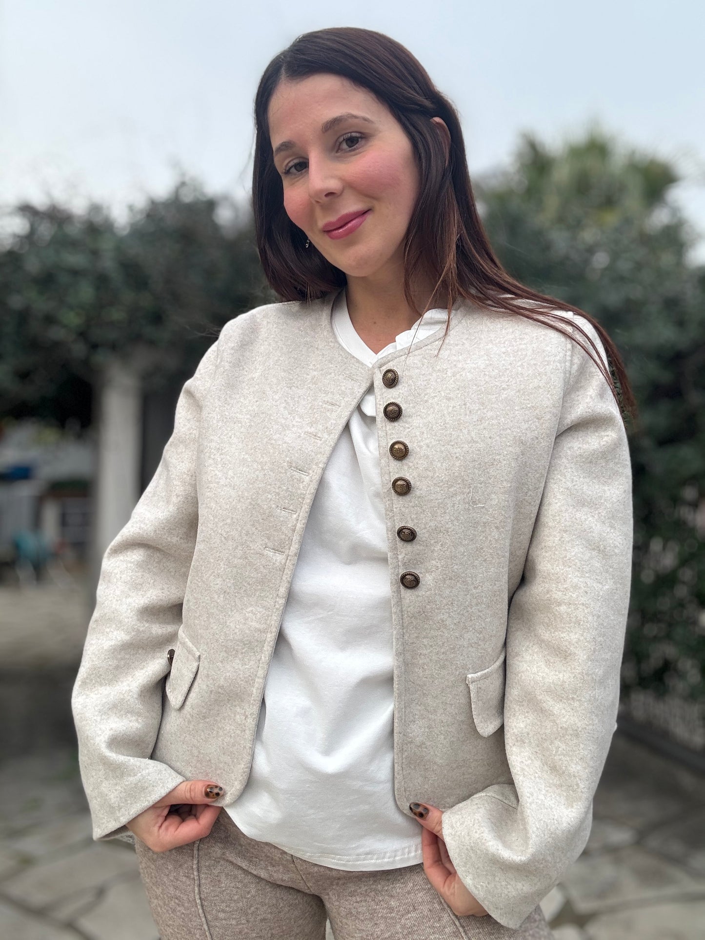 Veste beige Aurore