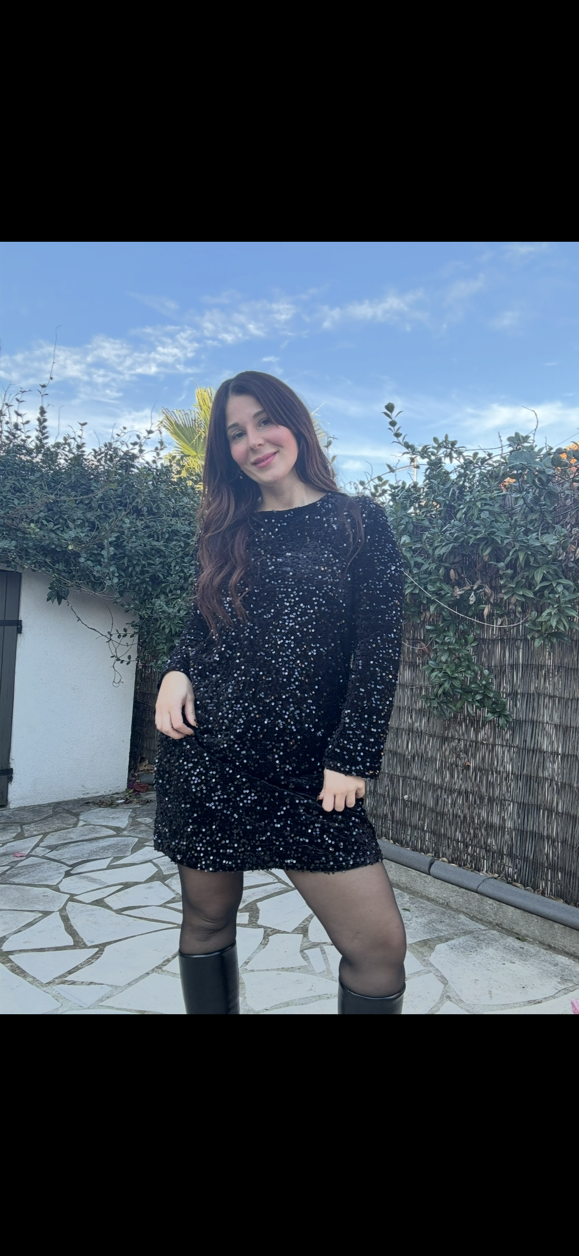 Robe de Noël à sequin