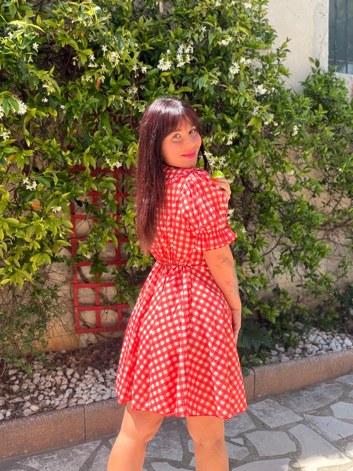 Robe vichy rouge