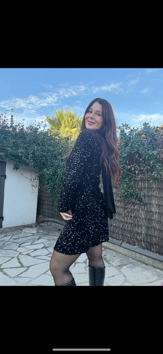 Robe de Noël à sequin
