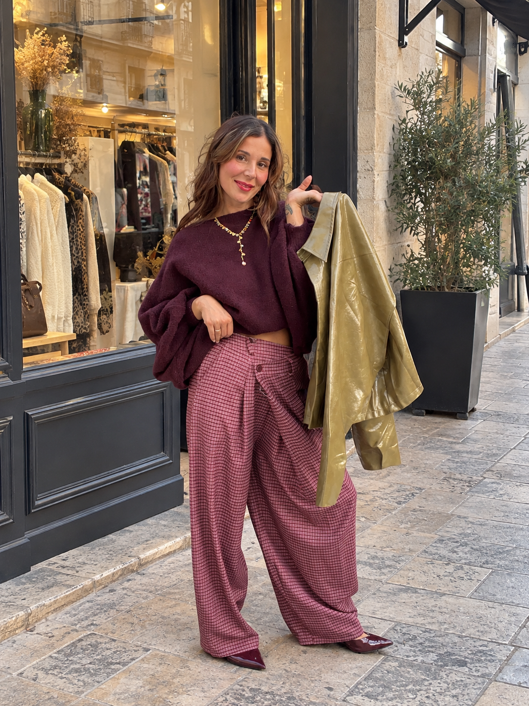 Pantalon drapé