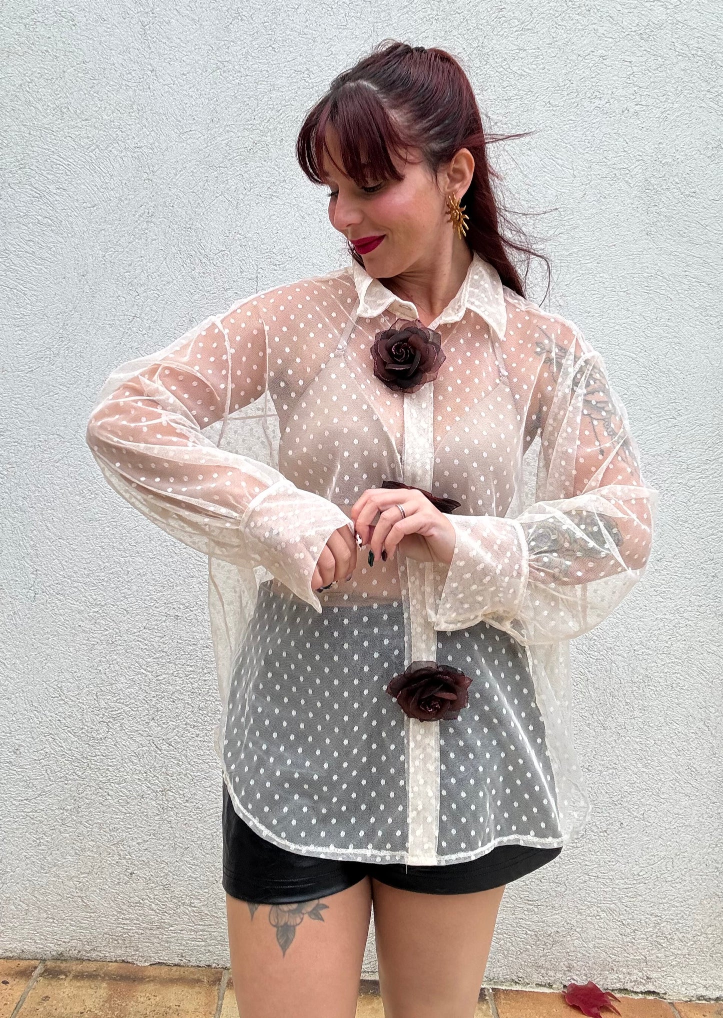 Chemise rose