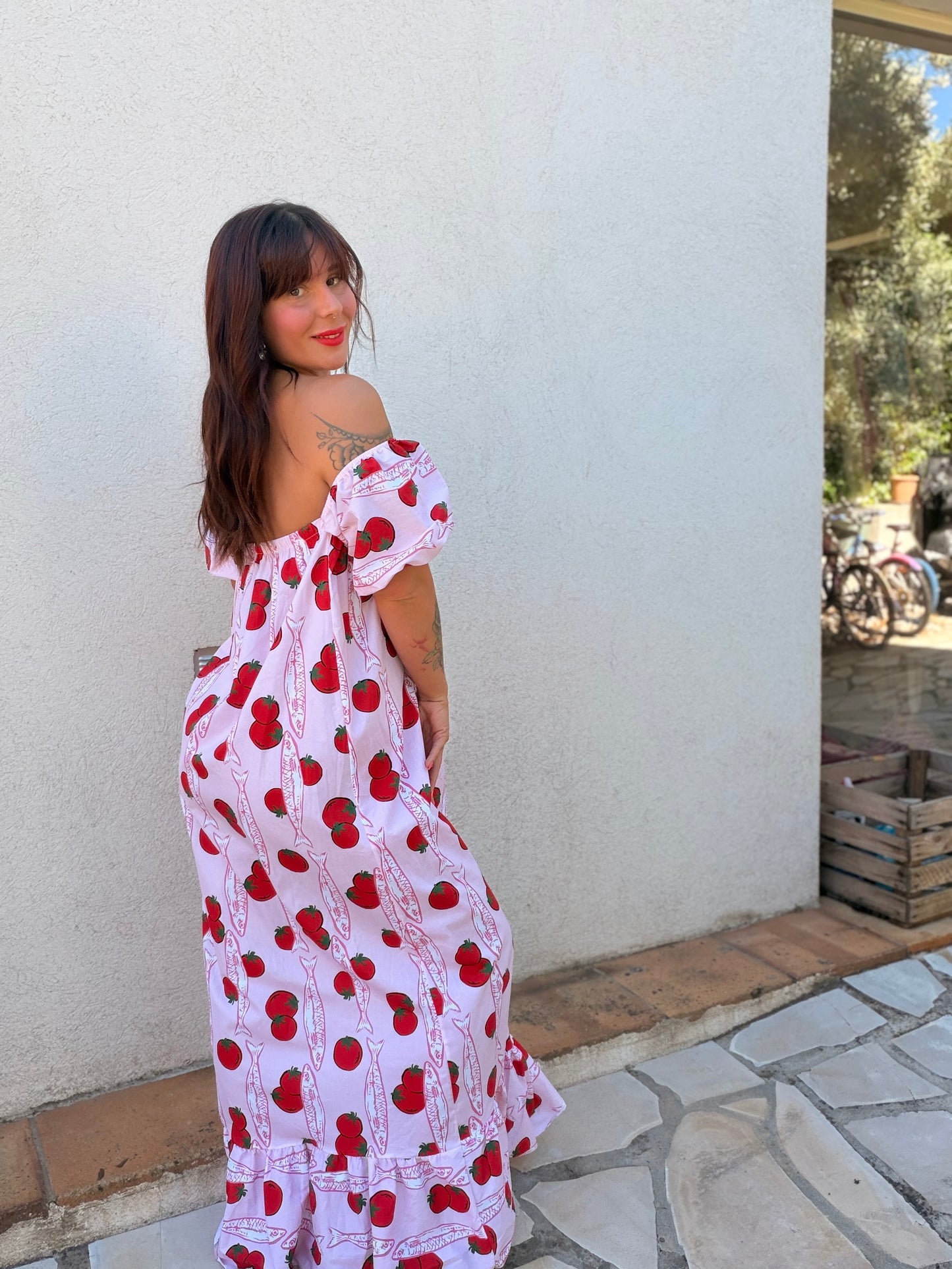 Robe tomates rose