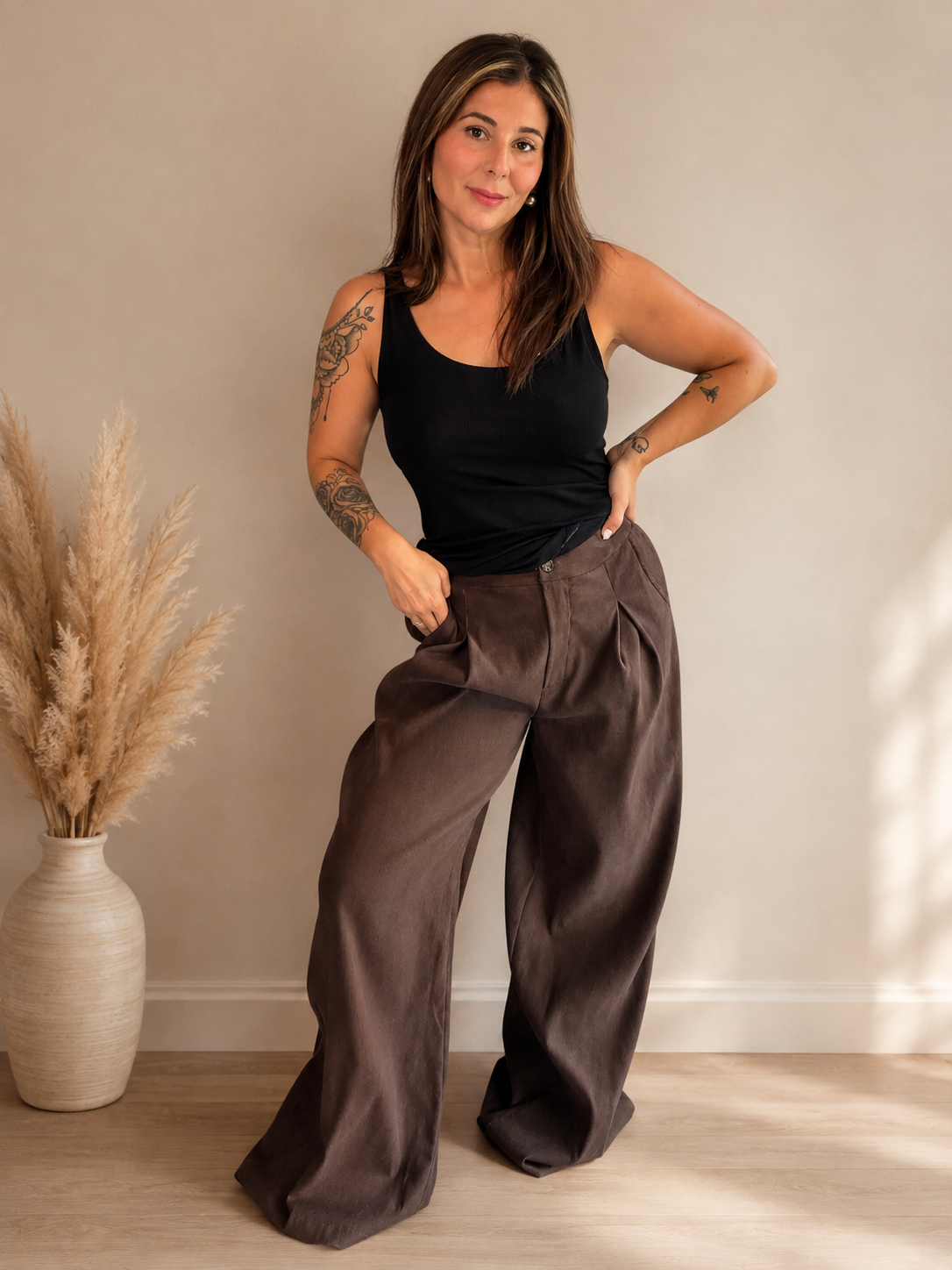 Pantalon en daim