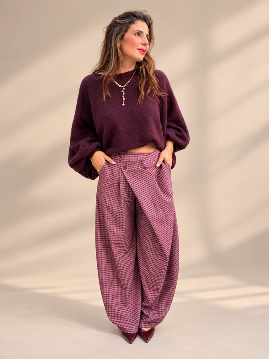 Pantalon drapé