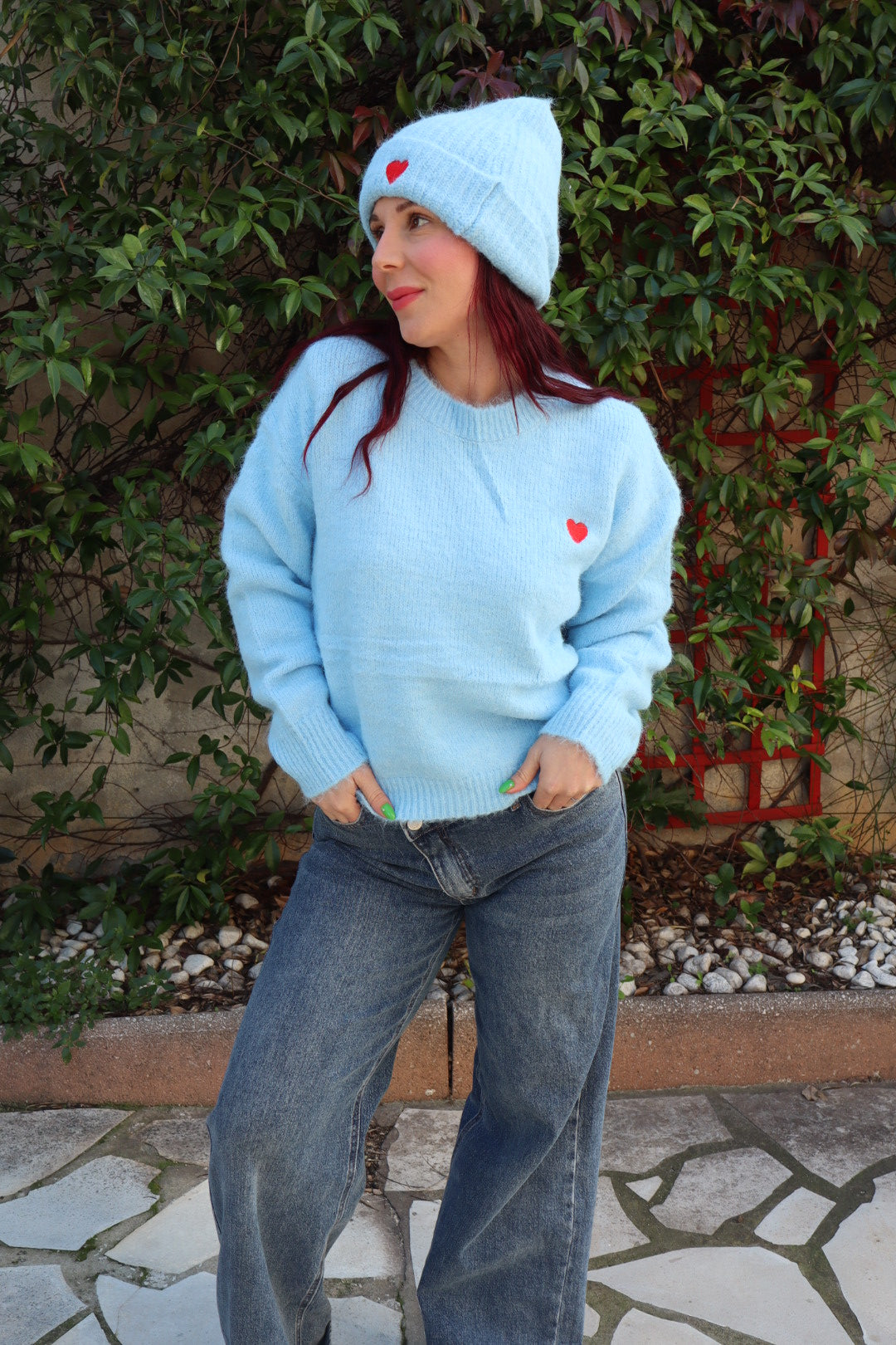 Lot écharpe pull bonnet
