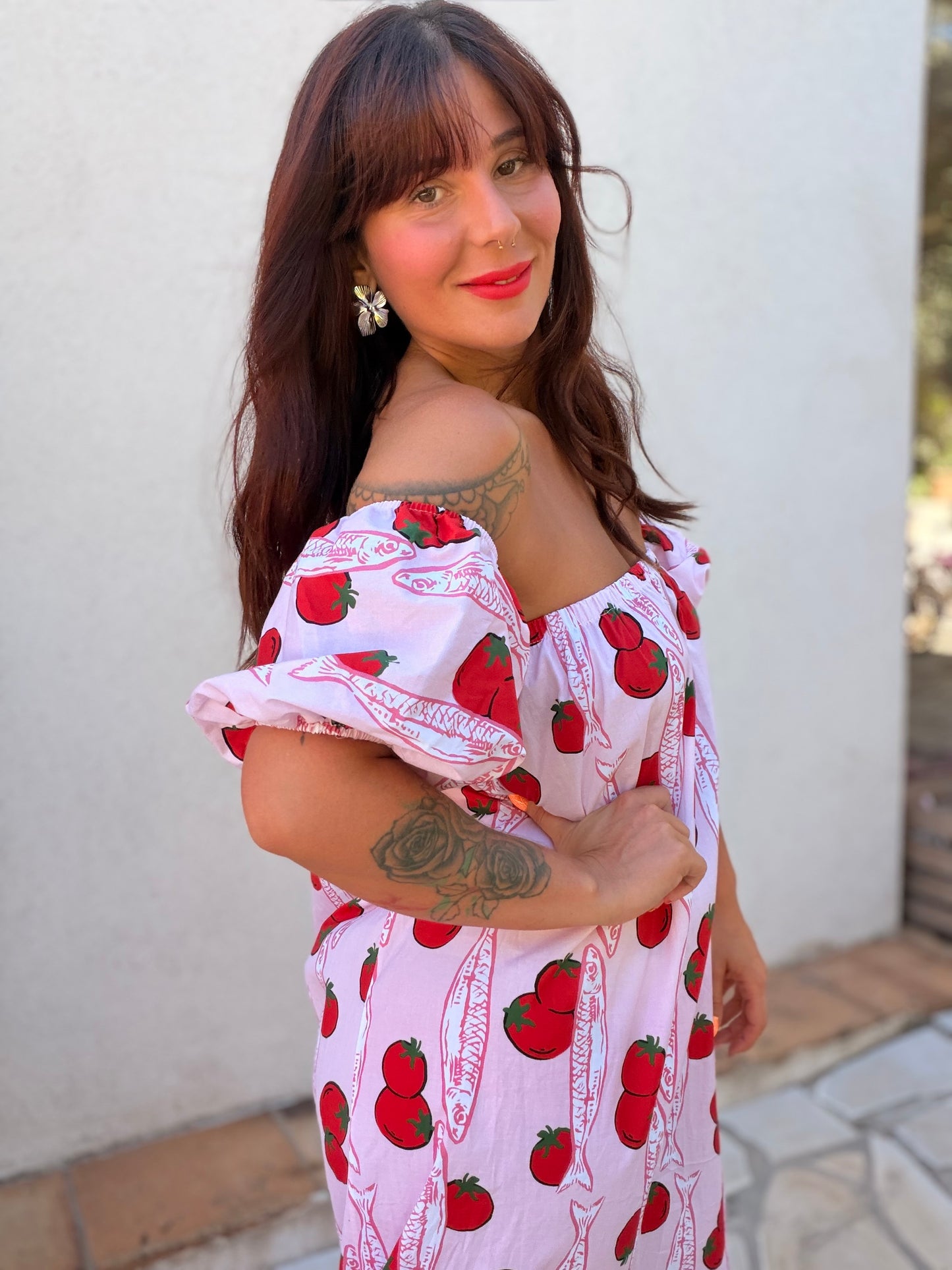 Robe tomates rose