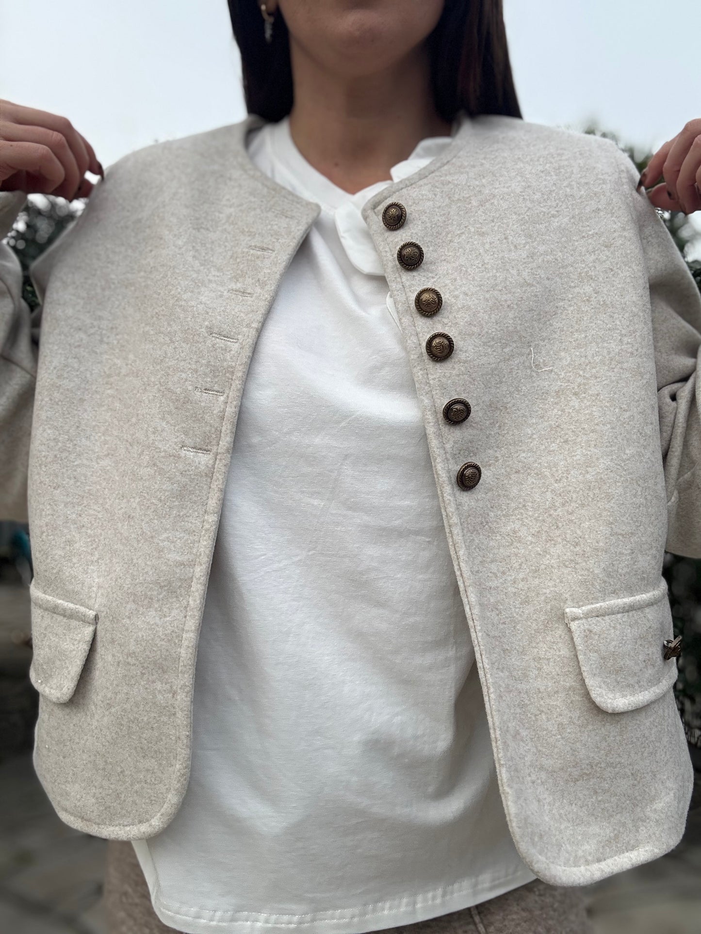 Veste beige Aurore