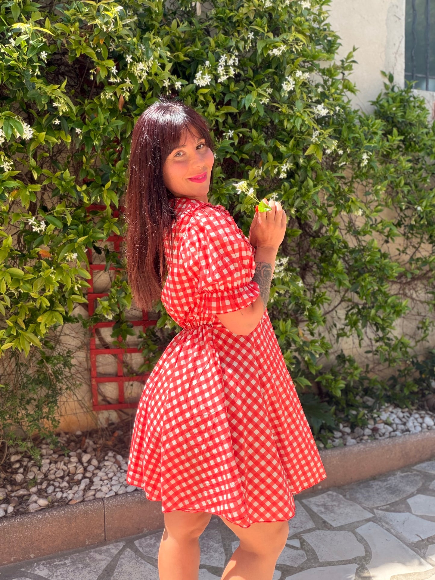 Robe vichy rouge