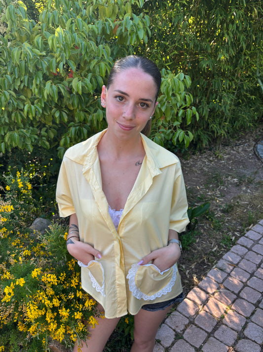 Blouse heart jaune
