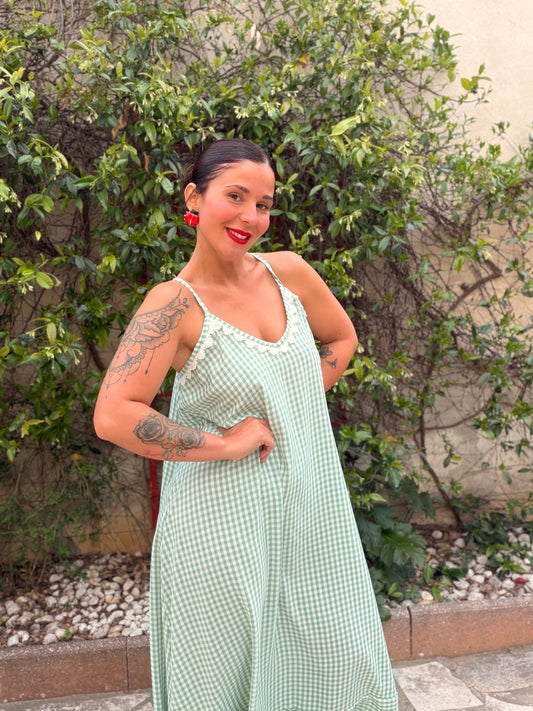 Robe angelique verte