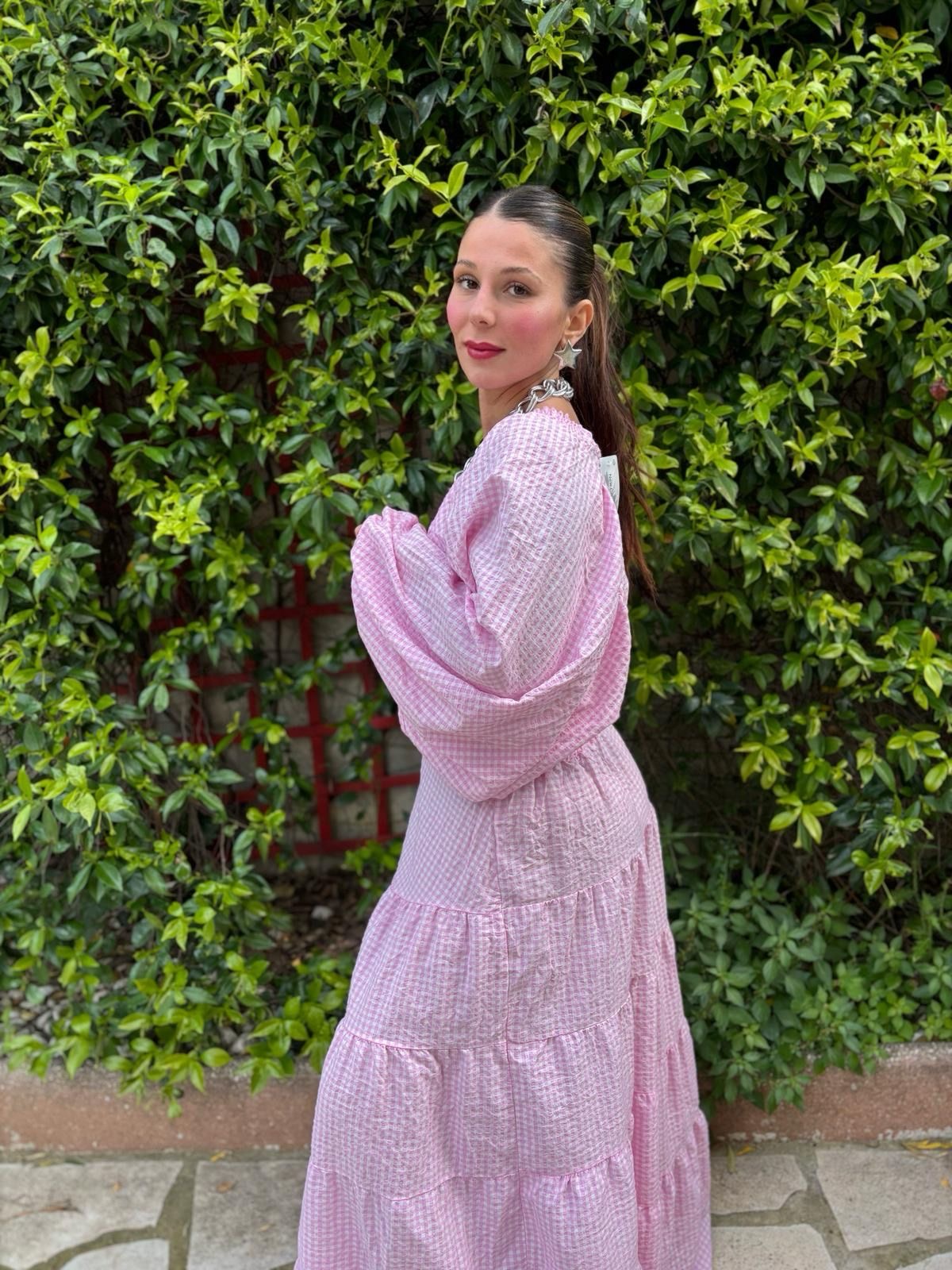 Ensemble Vichy Rose