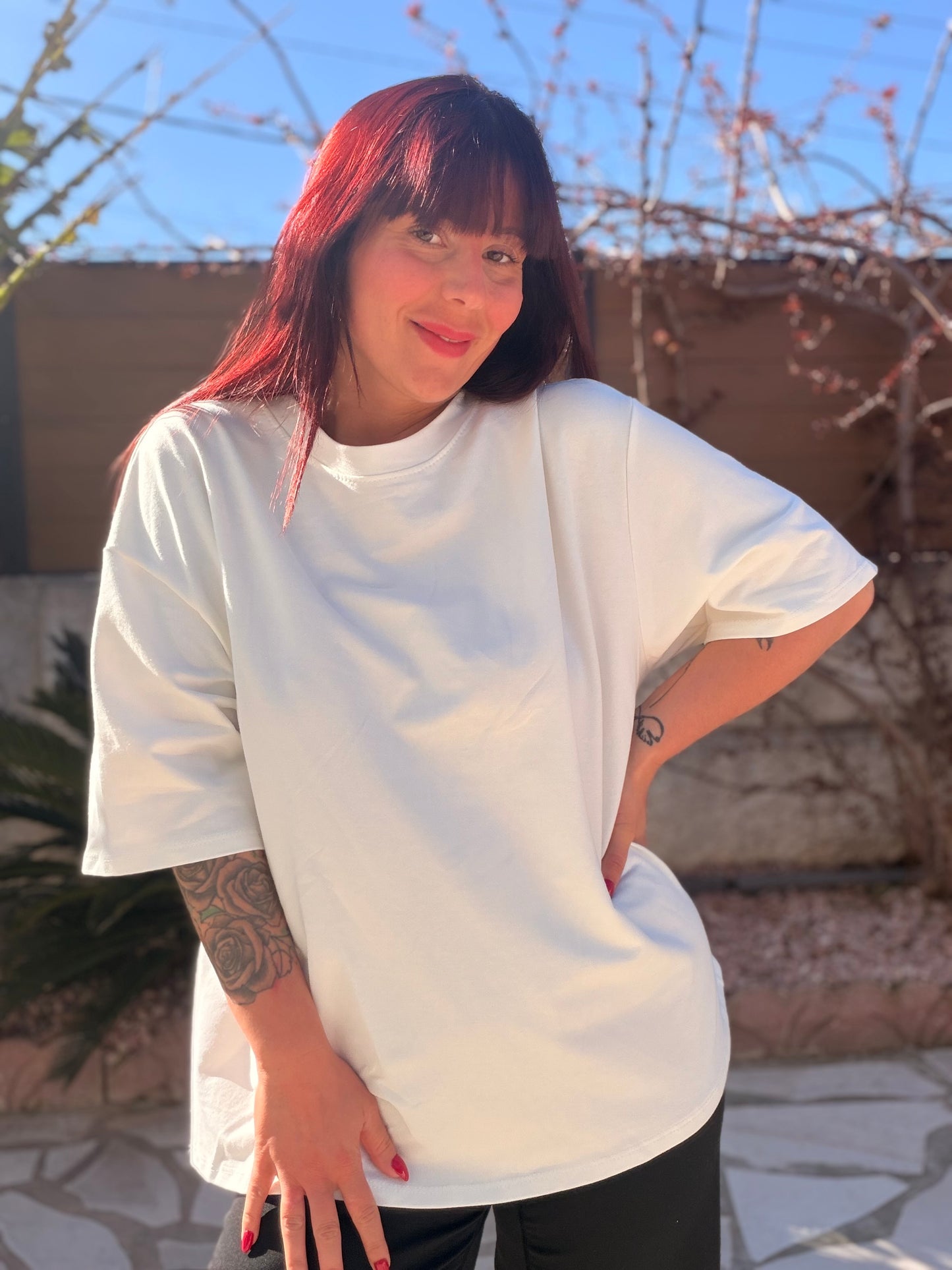 TEE shirt cœur blanc