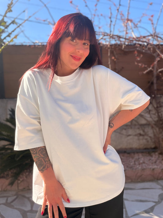TEE shirt cœur blanc