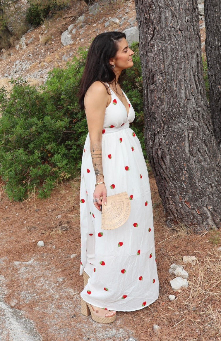 Robe fraise