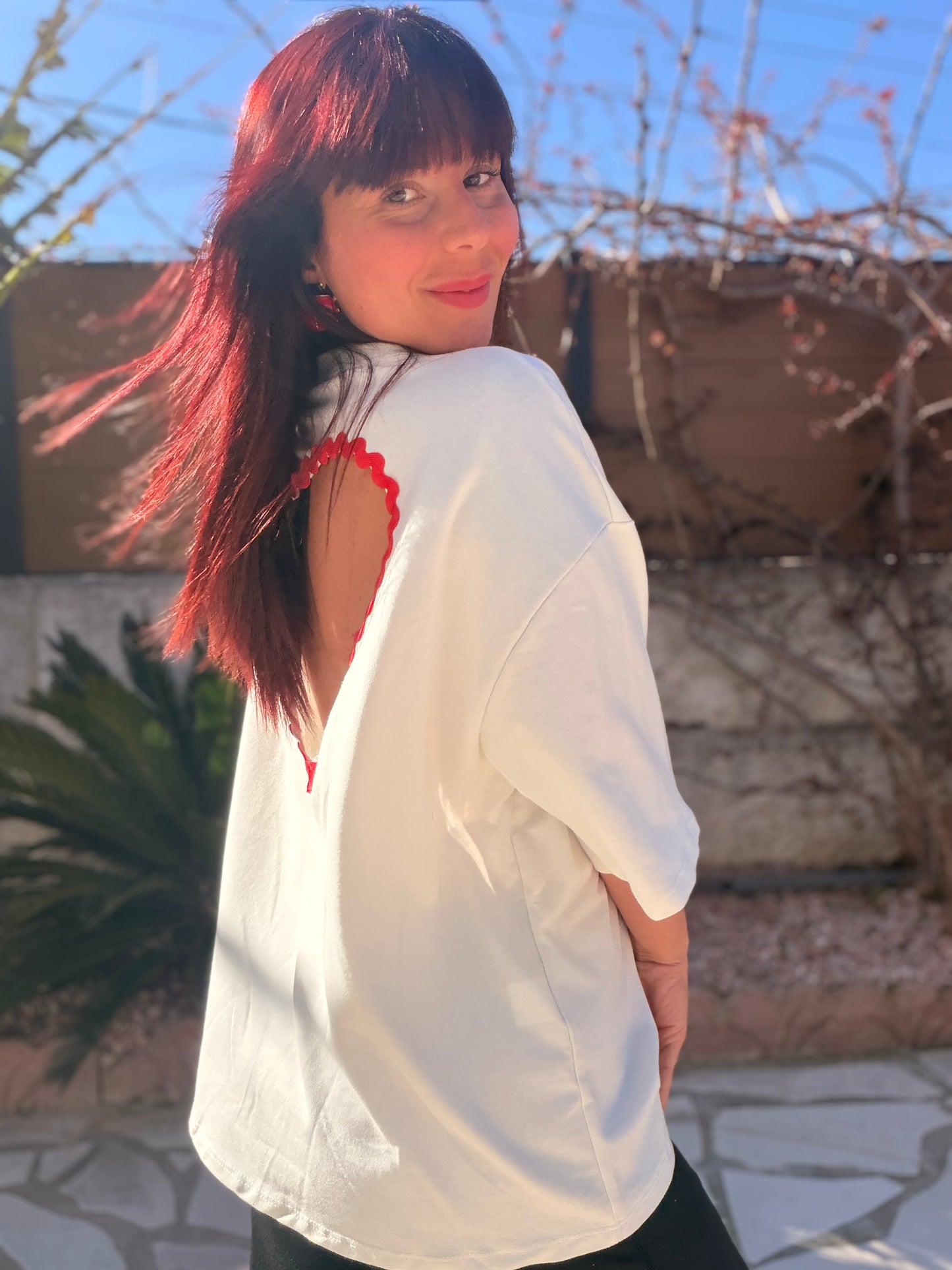 TEE shirt cœur blanc