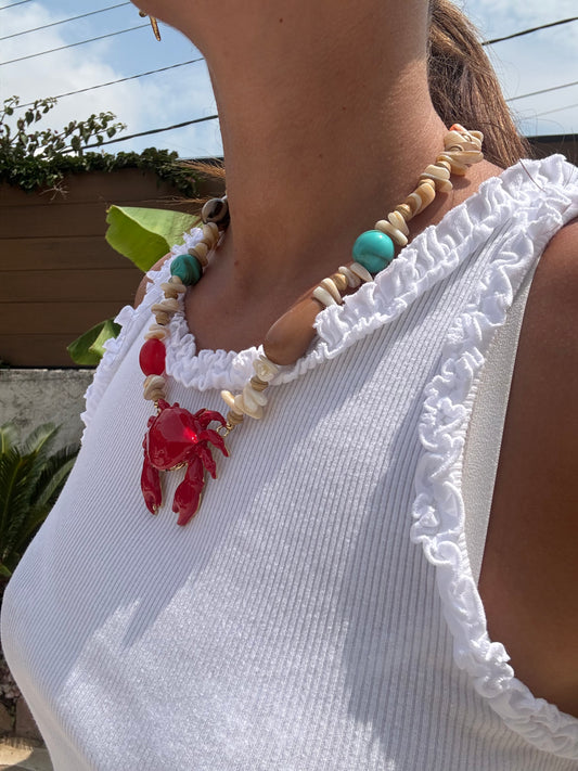 Collier Sebastian le crabe