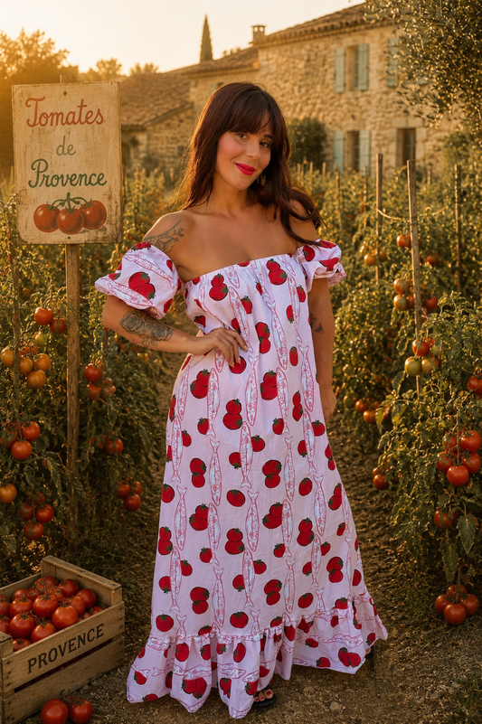 Robe tomates rose