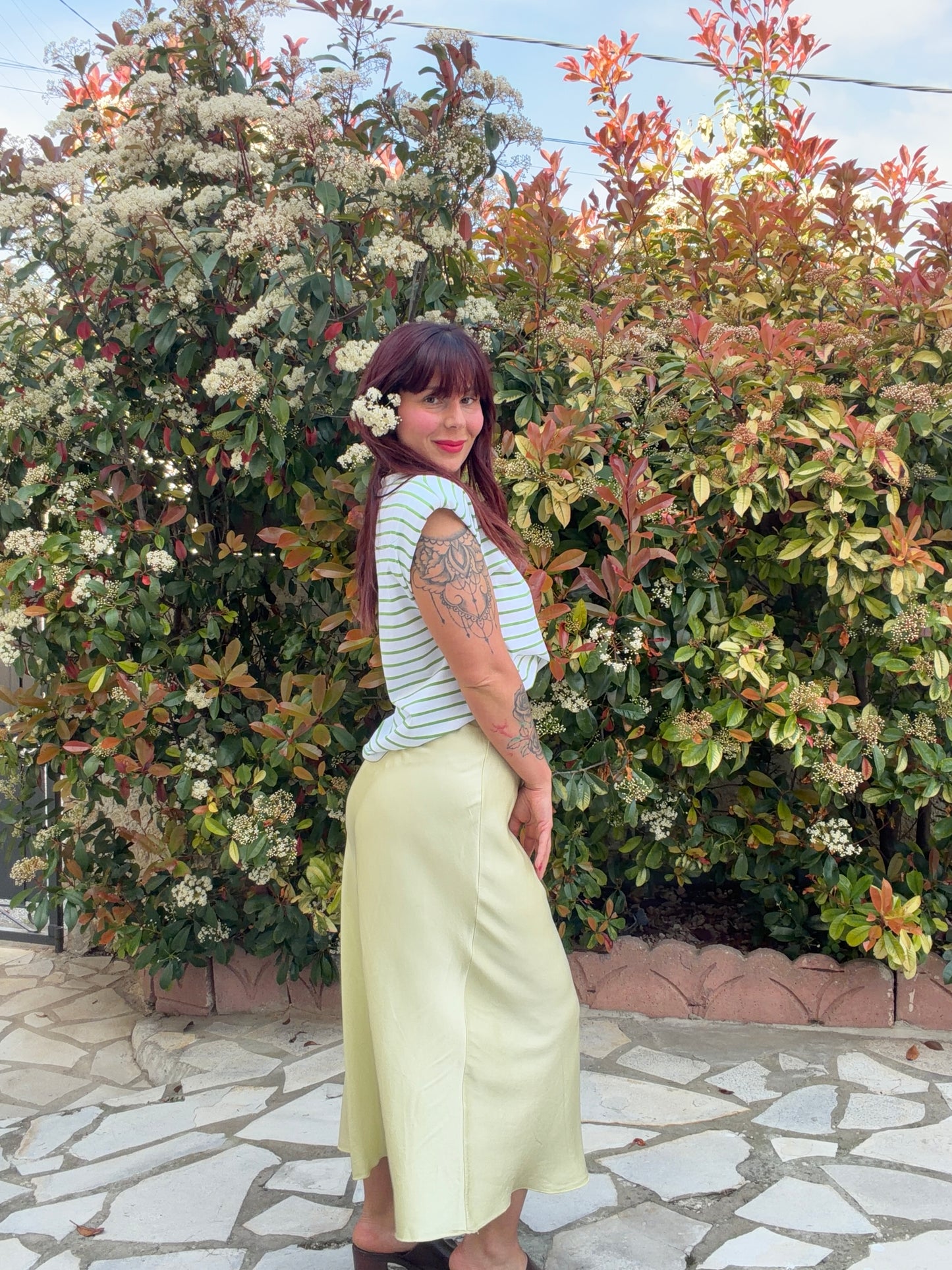 Jupe olive