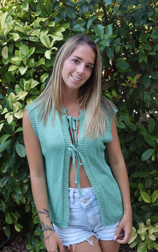Gilet Julia vert