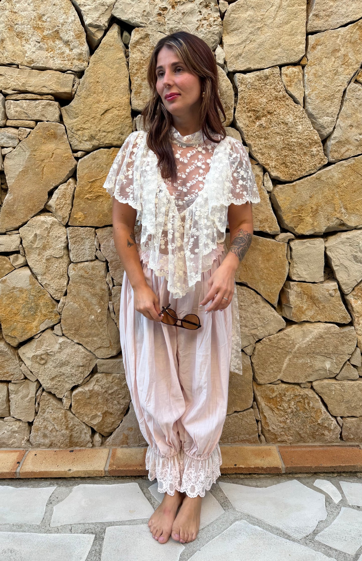 Haut dentelle bohème chic