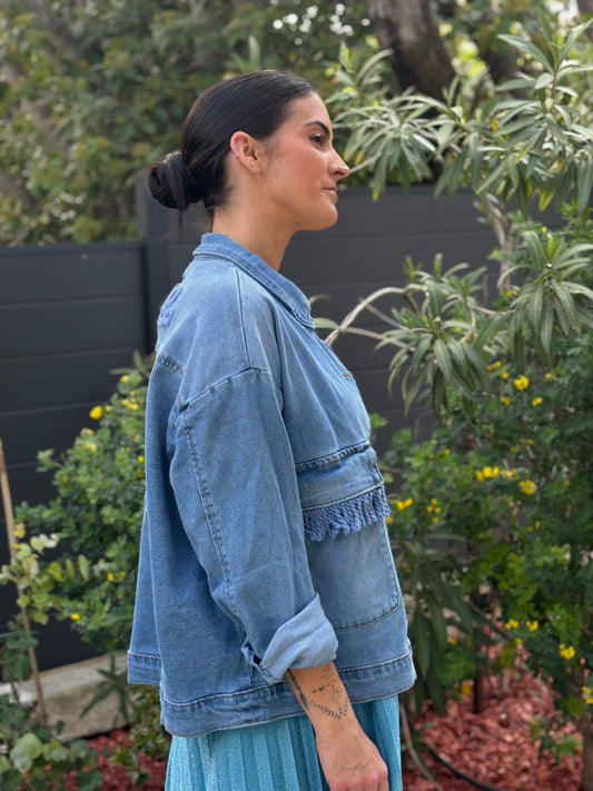 Veste en jean Thais.