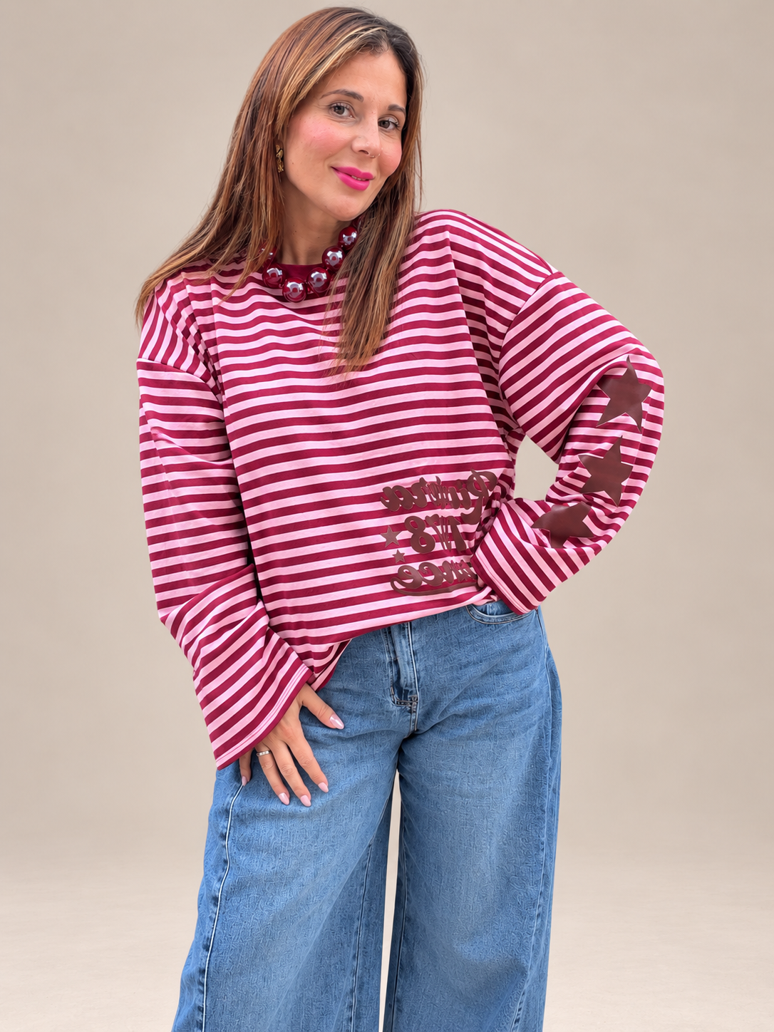 Sweat Riviera bordeaux