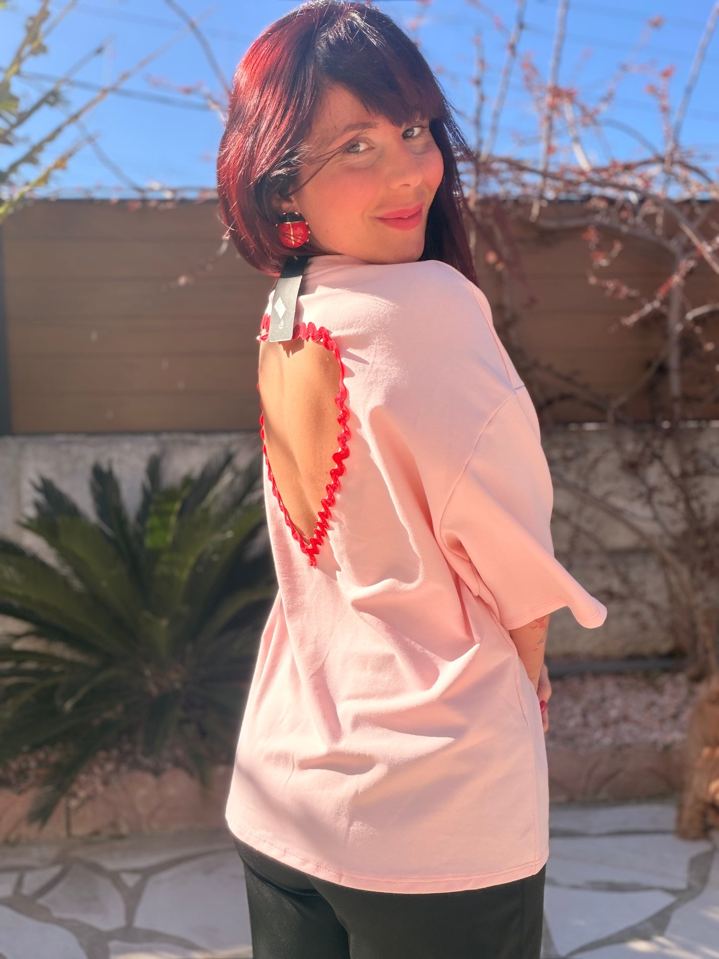 TEE shirt cœur rose