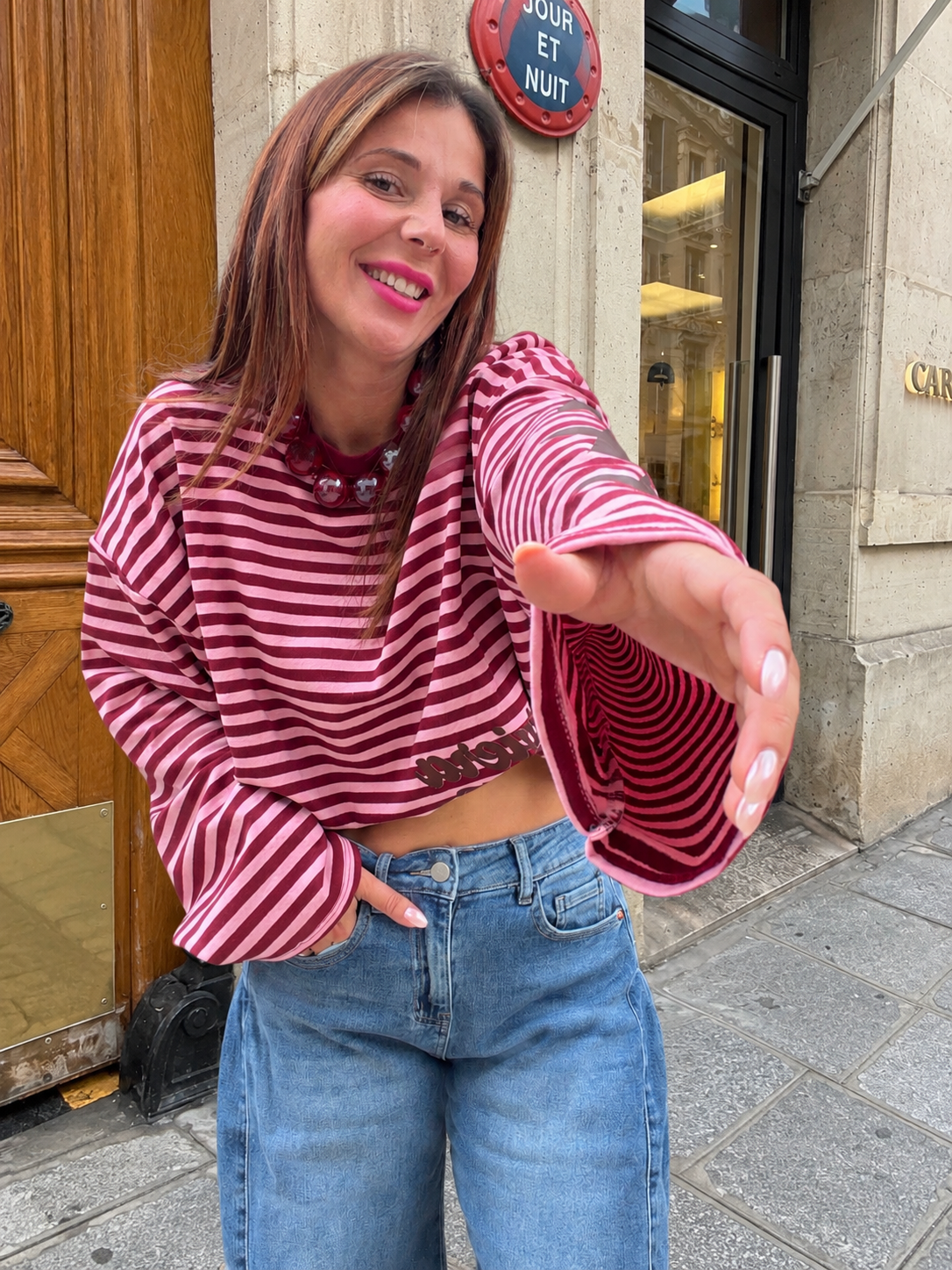Sweat Riviera bordeaux