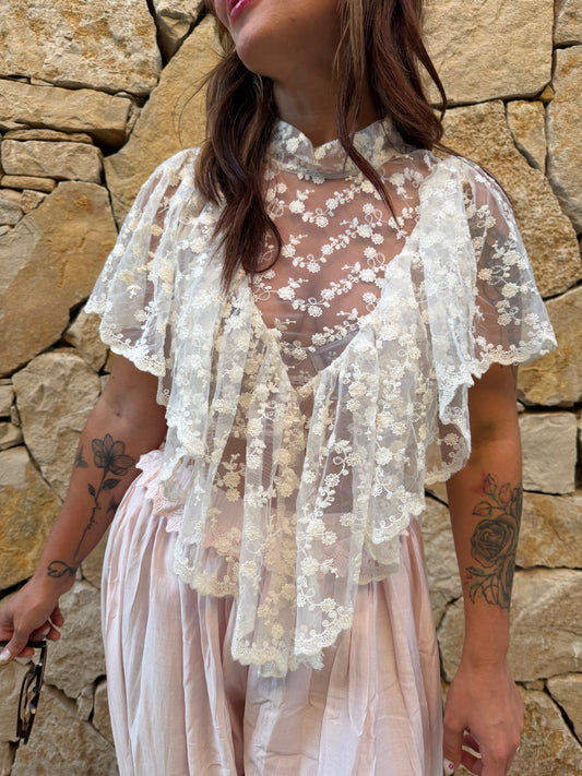 Haut dentelle bohème chic