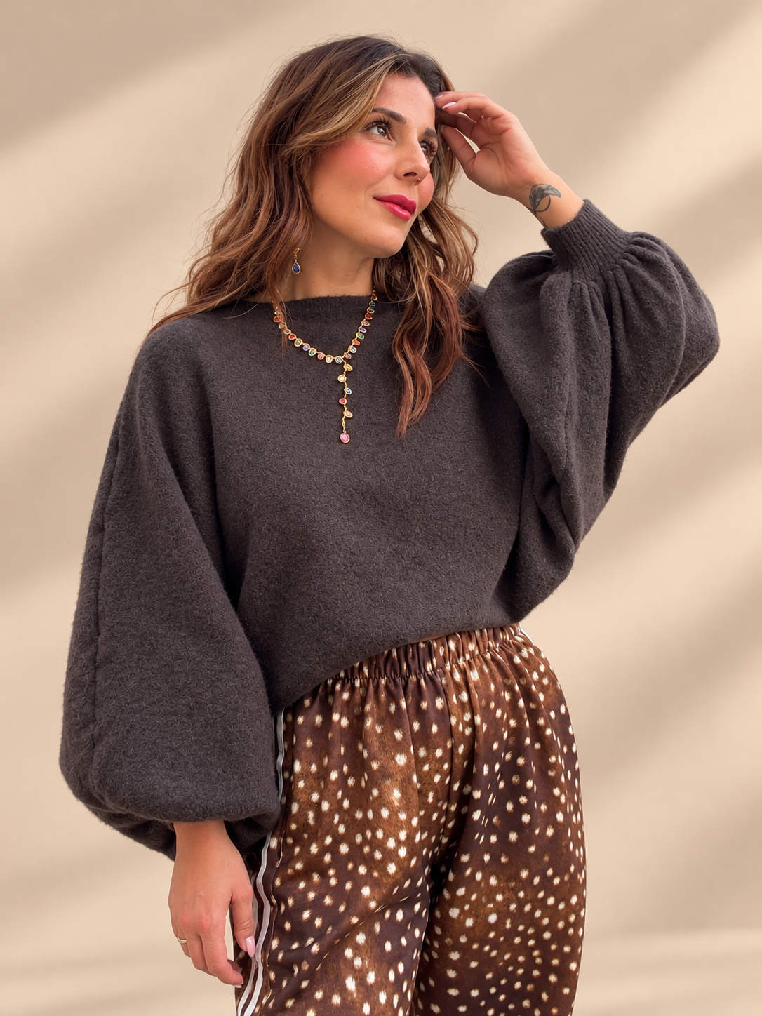 Pull Marron chocolat