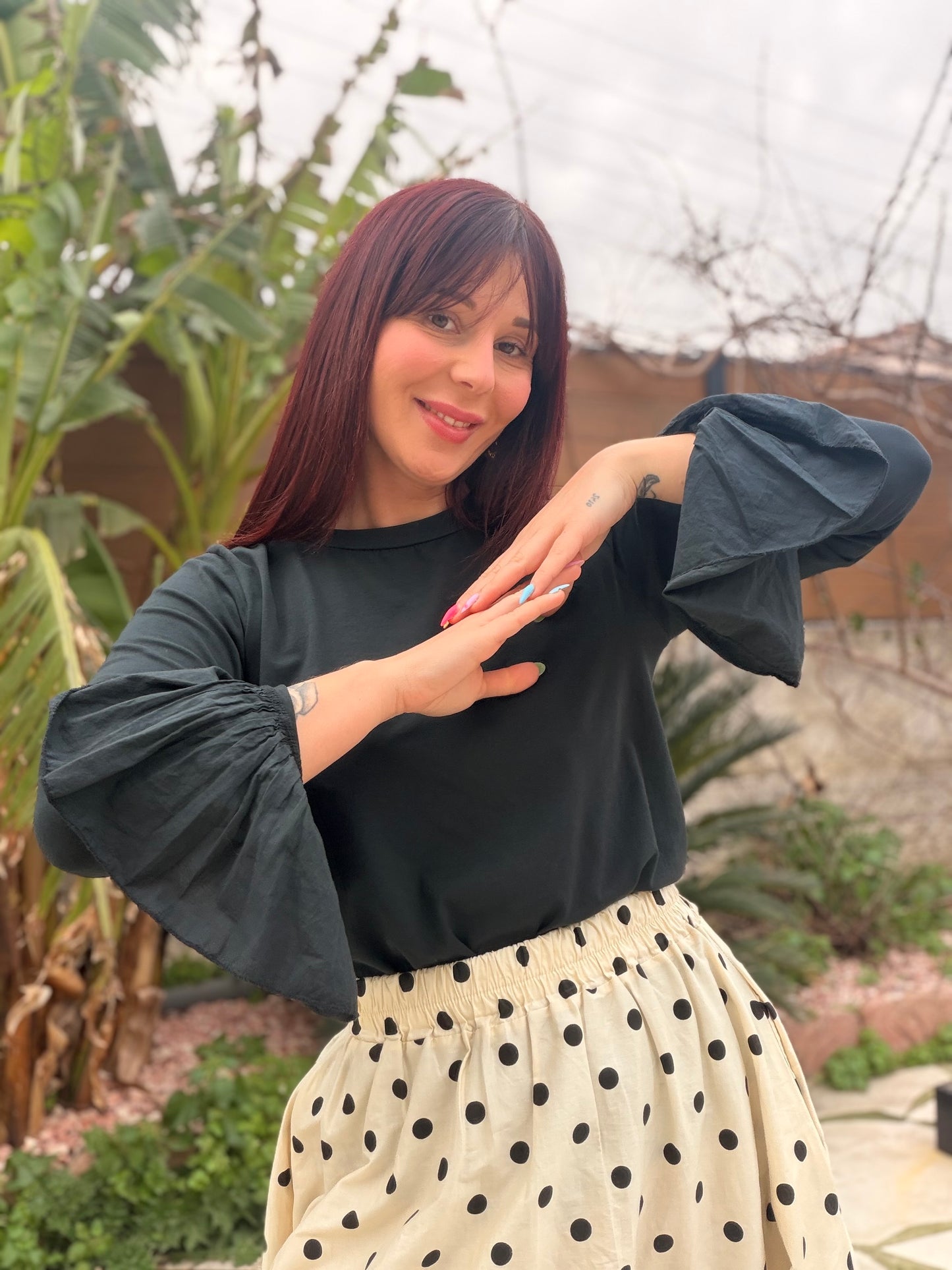 Haut flamenco noir