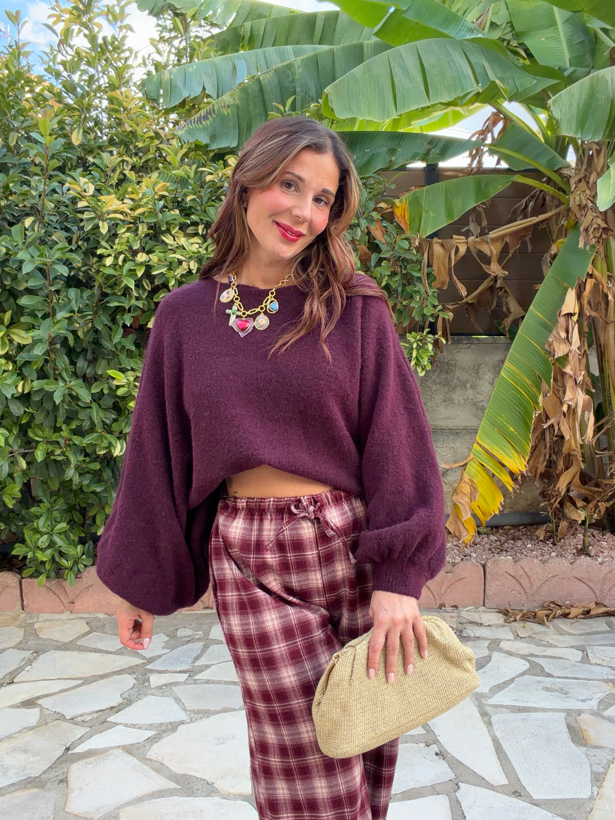 Le pull prune